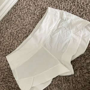 White lulu lemon shorts